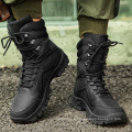 High Quality Fashion Custom Black Khaki Police Snake Proof Waterproof Military Boots Workout Training Tactical Combat Men Boots